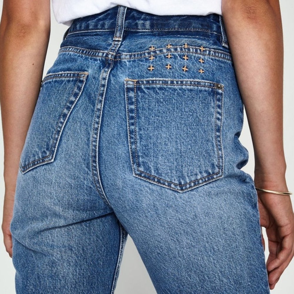 Ksubi Chlo Jeans Wasted Young American High Waist Relaxed Tapered Ankle Size 30 - Picture 2 of 15
